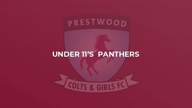 Under 11’s  Panthers