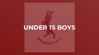 Under 15 Boys