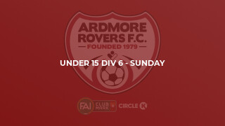 Under 15 Div 6 - Sunday