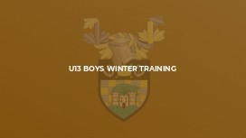 U13 Boys Winter Training