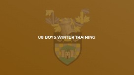 U8 Boys Winter Training