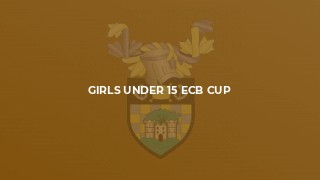 Girls Under 15 ECB Cup