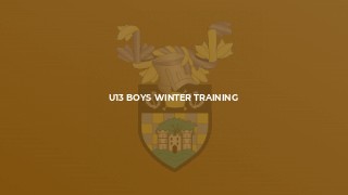 U13 Boys Winter Training