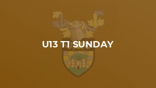 U13 T1 Sunday