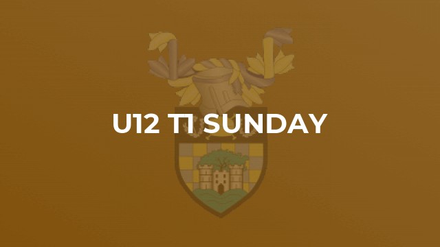 U12 T1 SUNDAY