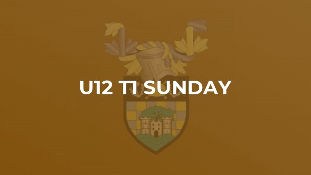 U12 T1 Sunday