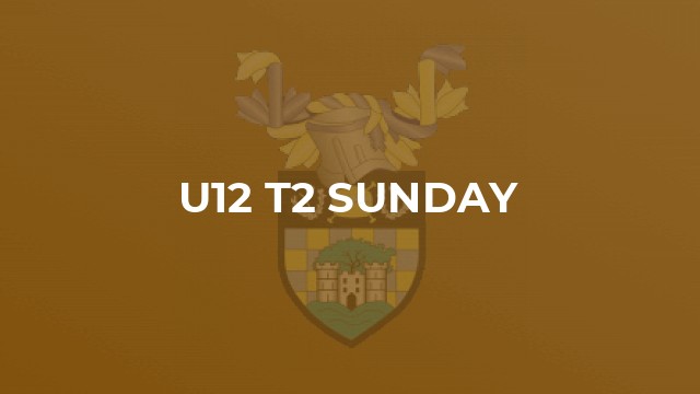 U12 T2 SUNDAY