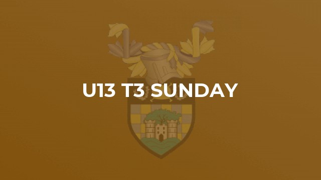 U13 T3 Sunday