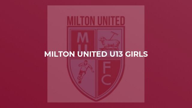 Milton United U13 Girls