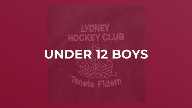 Under 12 boys