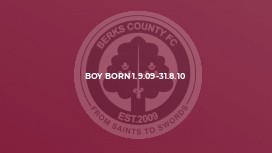 Boy born 1.9.09-31.8.10