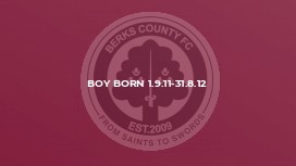 Boy born 1.9.11-31.8.12