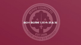 Boy born 1.9.14-31.8.15