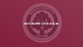 Boy born 1.9.15-31.8.16