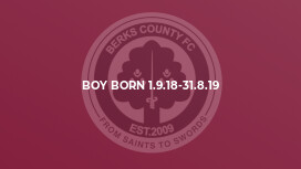 Boy born 1.9.18-31.8.19