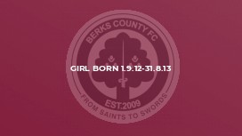 Girl born 1.9.12-31.8.13