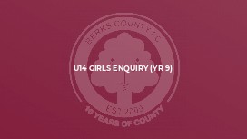 U14 Girls Enquiry (yr 9)