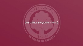 U16 Girls Enquiry (yr 11)