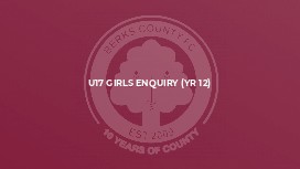 U17 Girls Enquiry (yr 12)