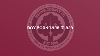 Boy born 1.9.18-31.8.19