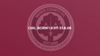 Girl born 1.9.07-31.8.08