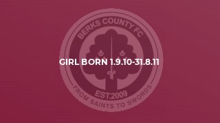 Girl born 1.9.10-31.8.11