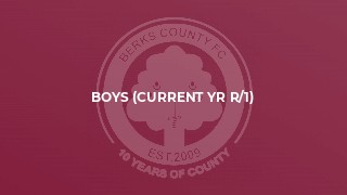 Boys (current yr R/1)