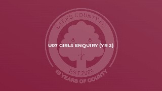 U07 Girls Enquiry (yr 2)