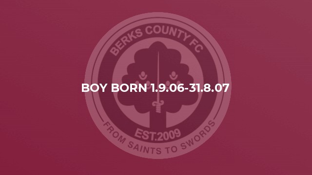 Boy born 1.9.06-31.8.07