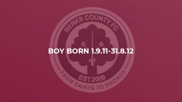 Boy born 1.9.11-31.8.12