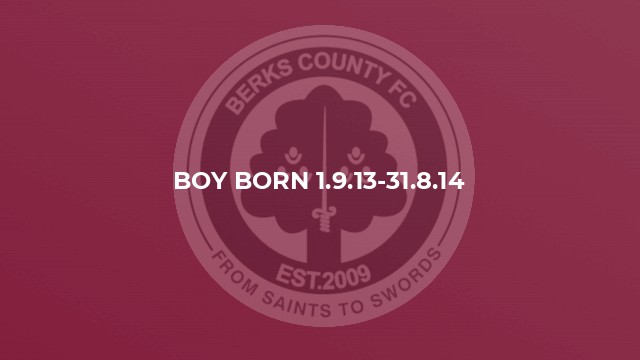 Boy born 1.9.13-31.8.14