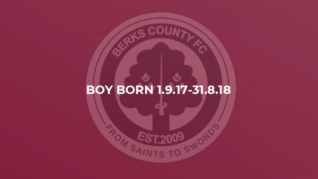 Boy born 1.9.17-31.8.18