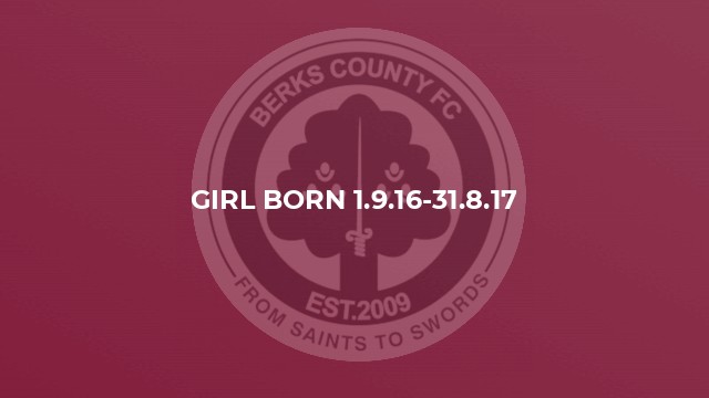 Girl born 1.9.16-31.8.17