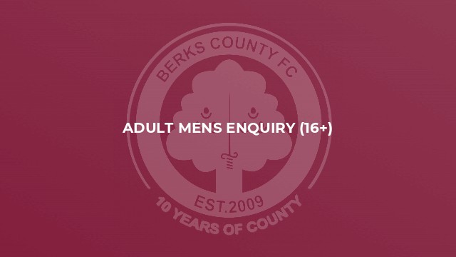 Adult Mens Enquiry (16+)