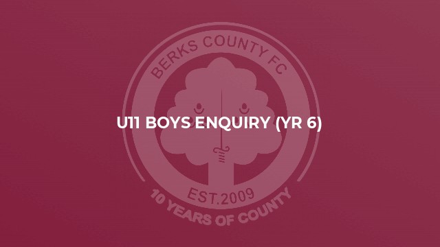U11 Boys Enquiry (yr 6)