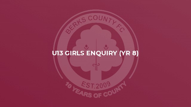 U13 Girls Enquiry (yr 8)