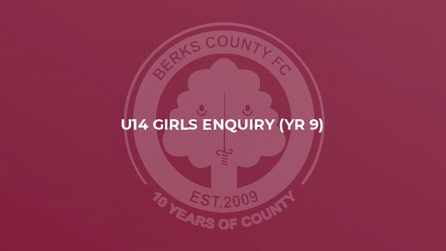 U14 Girls Enquiry (yr 9)