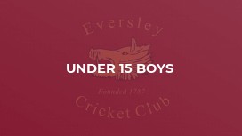 Under 15 Boys