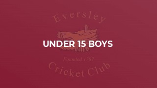 Under 15 Boys