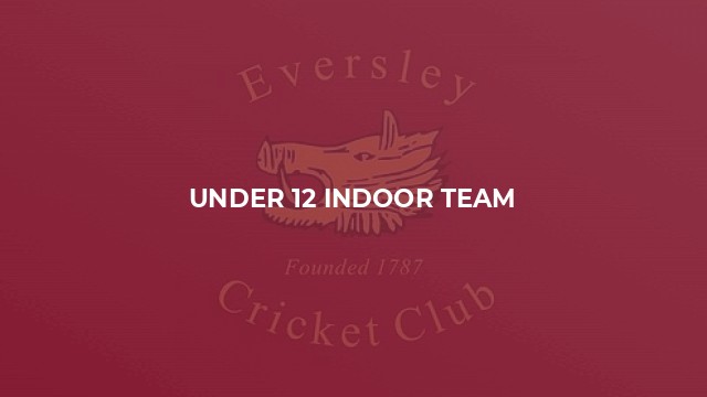 Under 12 Indoor Team