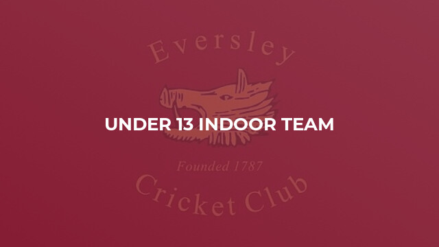 Under 13 Indoor Team