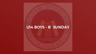 U14 Boys - B  Sunday