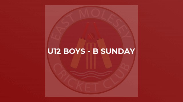 U12 Boys - B Sunday