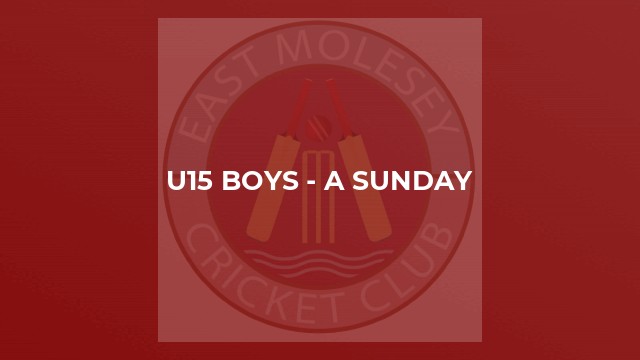 U15 Boys - A Sunday