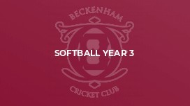 Softball Year 3