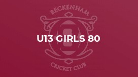 U13 Girls 80