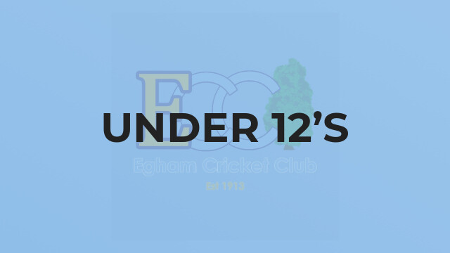 Under 12’s