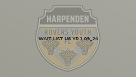 Wait List U6 Yr 1 09_24