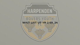 Wait List U7 Yr 2 09_24