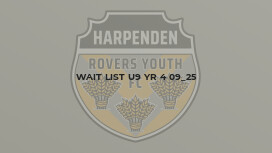 Wait List U9 Yr 4 09_25
